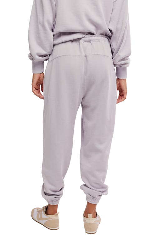 Free People Slow It Down Cotton Blend Joggers In Animal Print