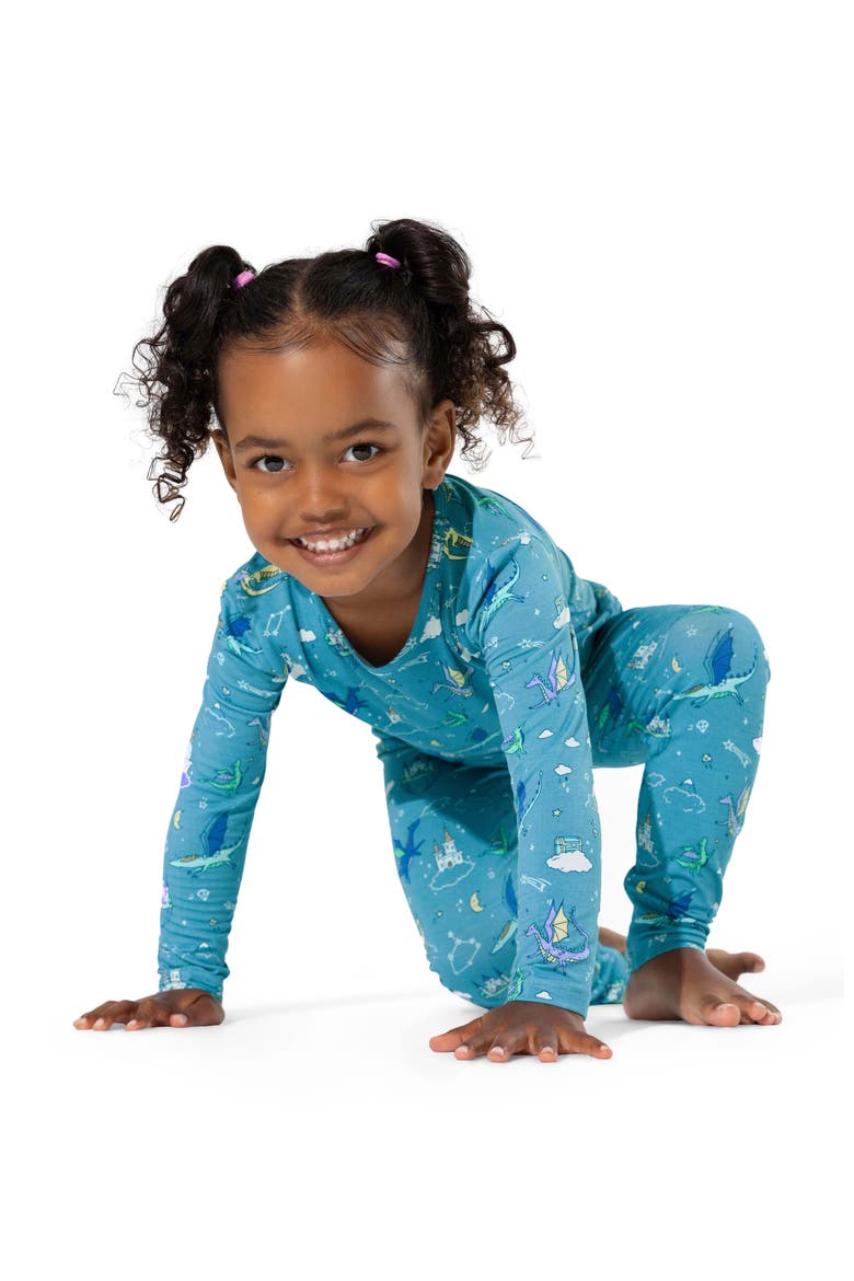 Kids' Dragon Dreams Set of 2 Piece Pajamas, Alternate, color, Dragon Dreams