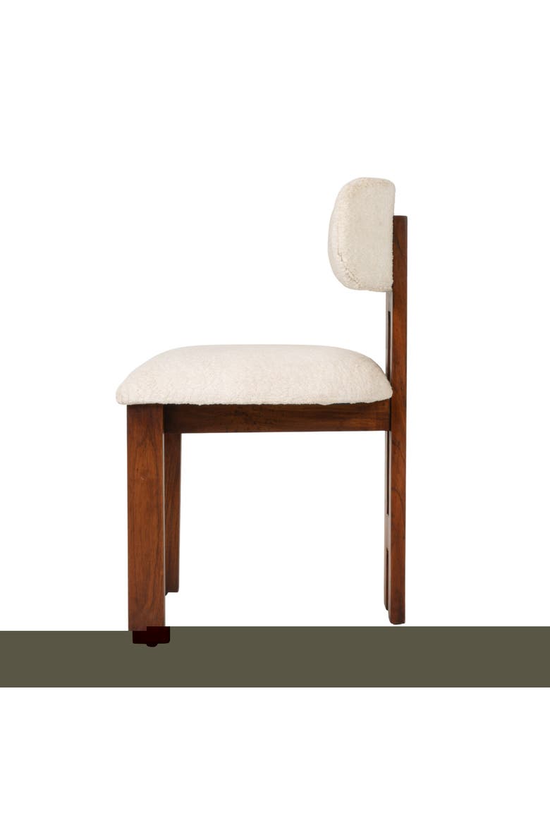Armless Upholstered Dining Chairs, Set of 2, Alternate, color, Beige