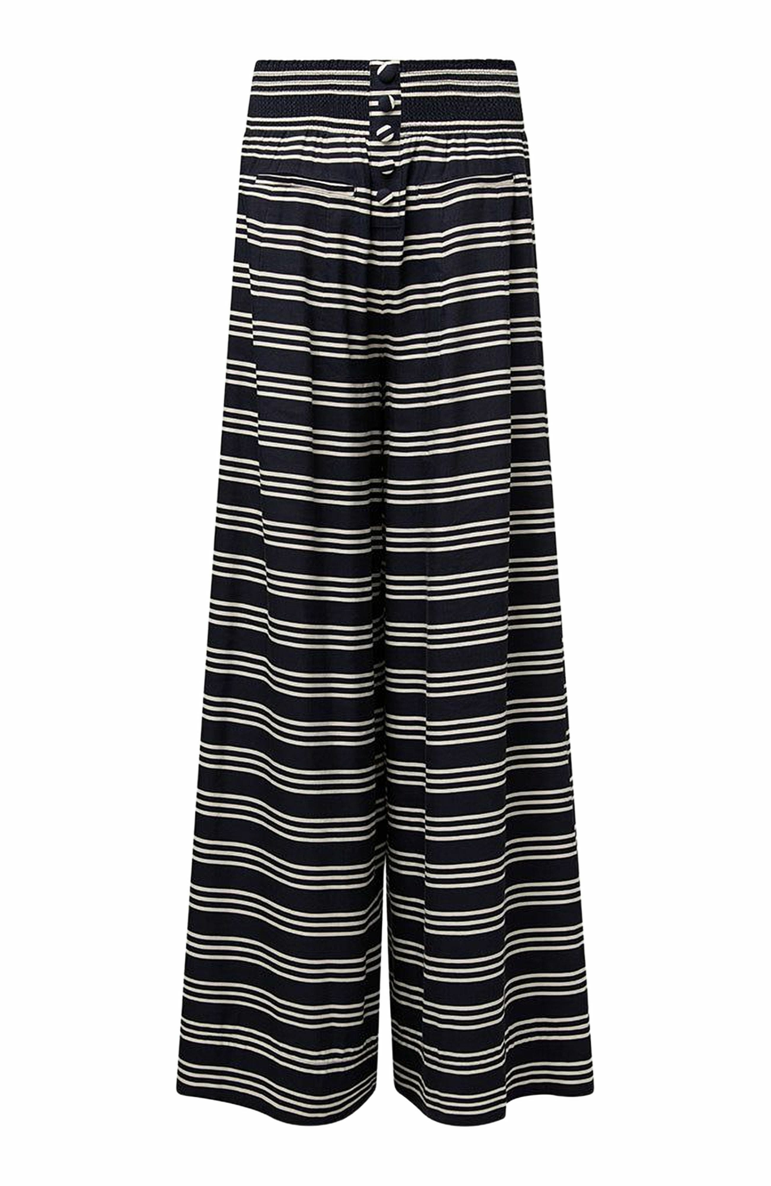 Button Front Palazzo Pant