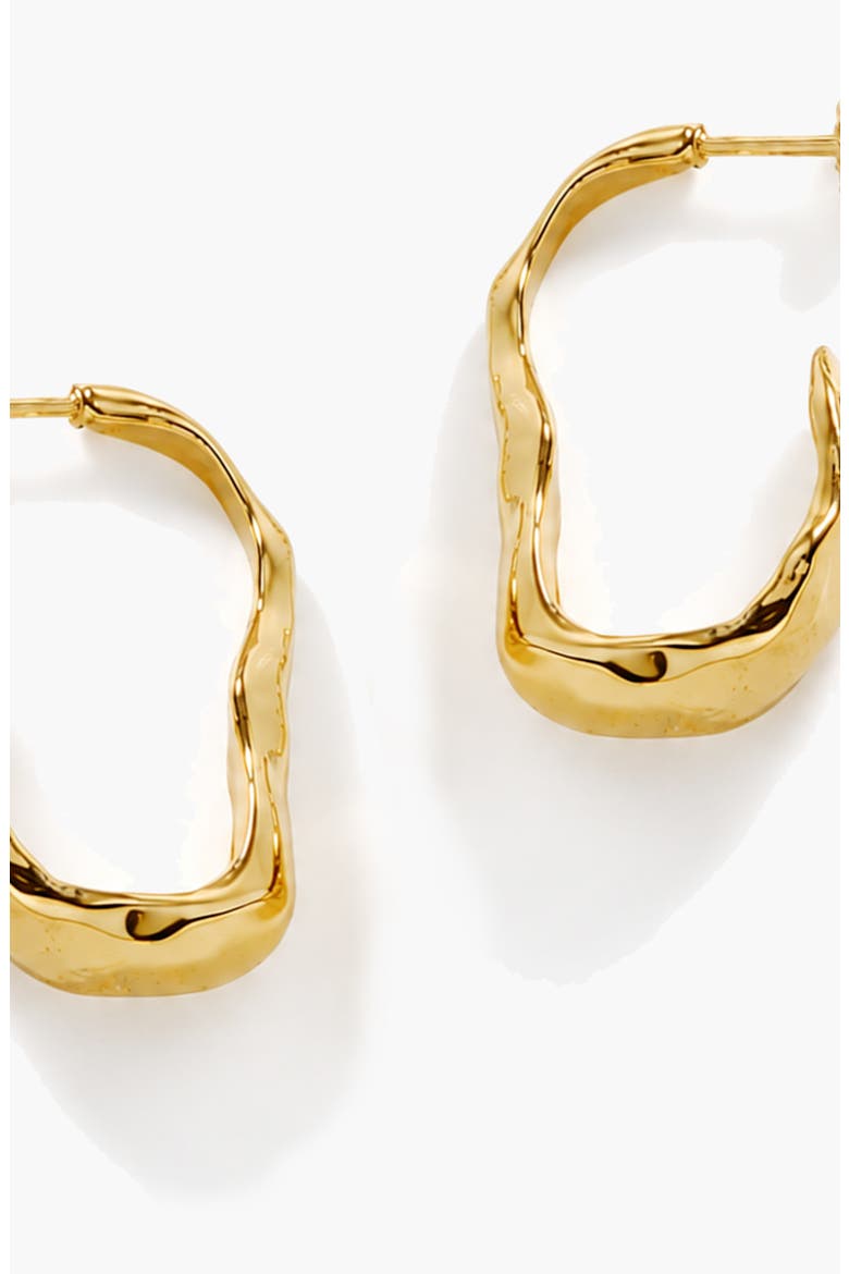 Bua Midi Hoop Earrings In Gold, Alternate, color, Gold