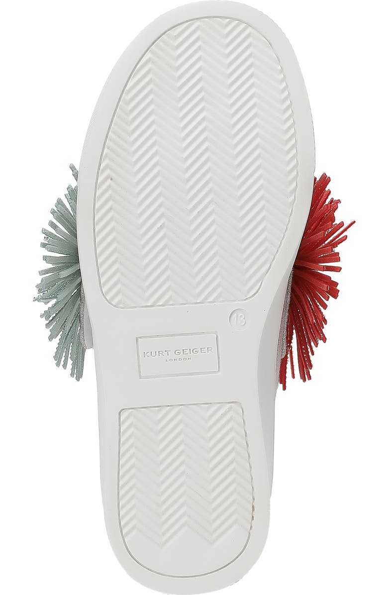 Kurt Geiger London Kids' Laney Fringe Slip-On Sneaker, Alternate, color, Multi