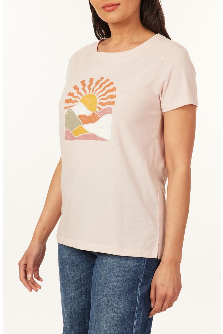 Julia Everyday Graphic T-Shirt, Alternate, color, SEPIA ROSE
