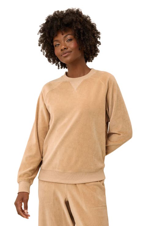 Pure Velour Crew Sweatshirt