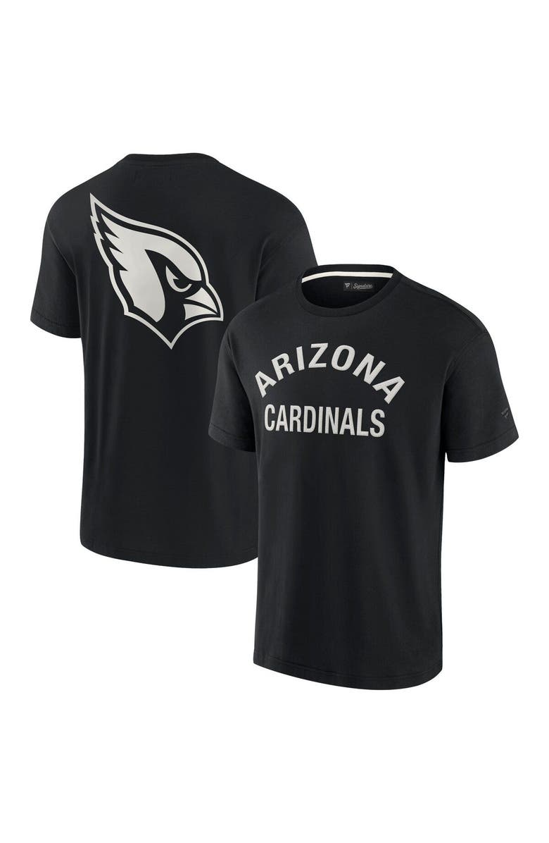 Fanatics Signature Unisex Fanatics Signature Black Arizona Cardinals Elements Super Soft Short Sleeve T-Shirt, Main, color, Black