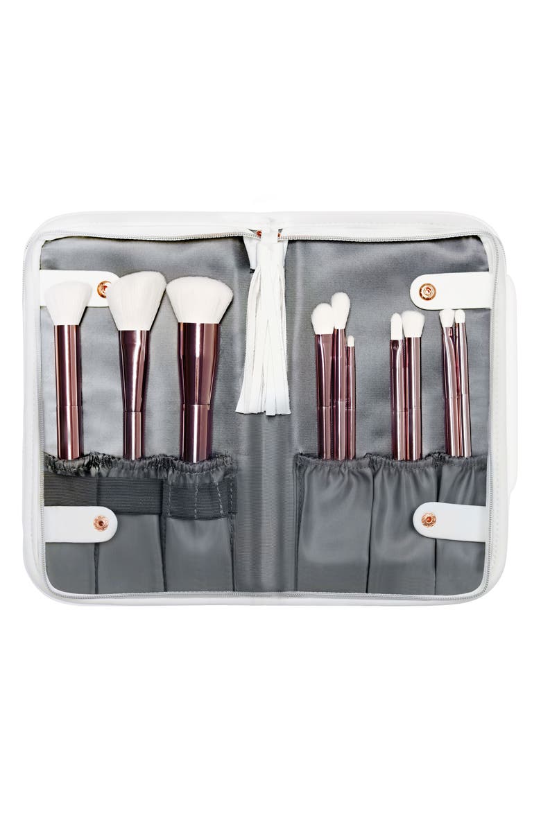 Jenny Patinkin Two-Way Makeup Brush Case, Alternate, color, Off White