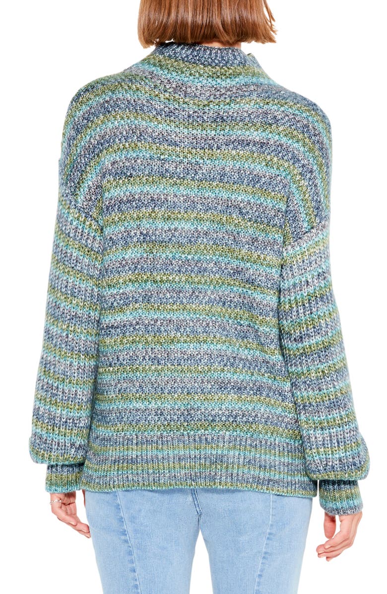NIC+ZOE Solstice Space Dye Funnel Neck Sweater, Alternate, color, 