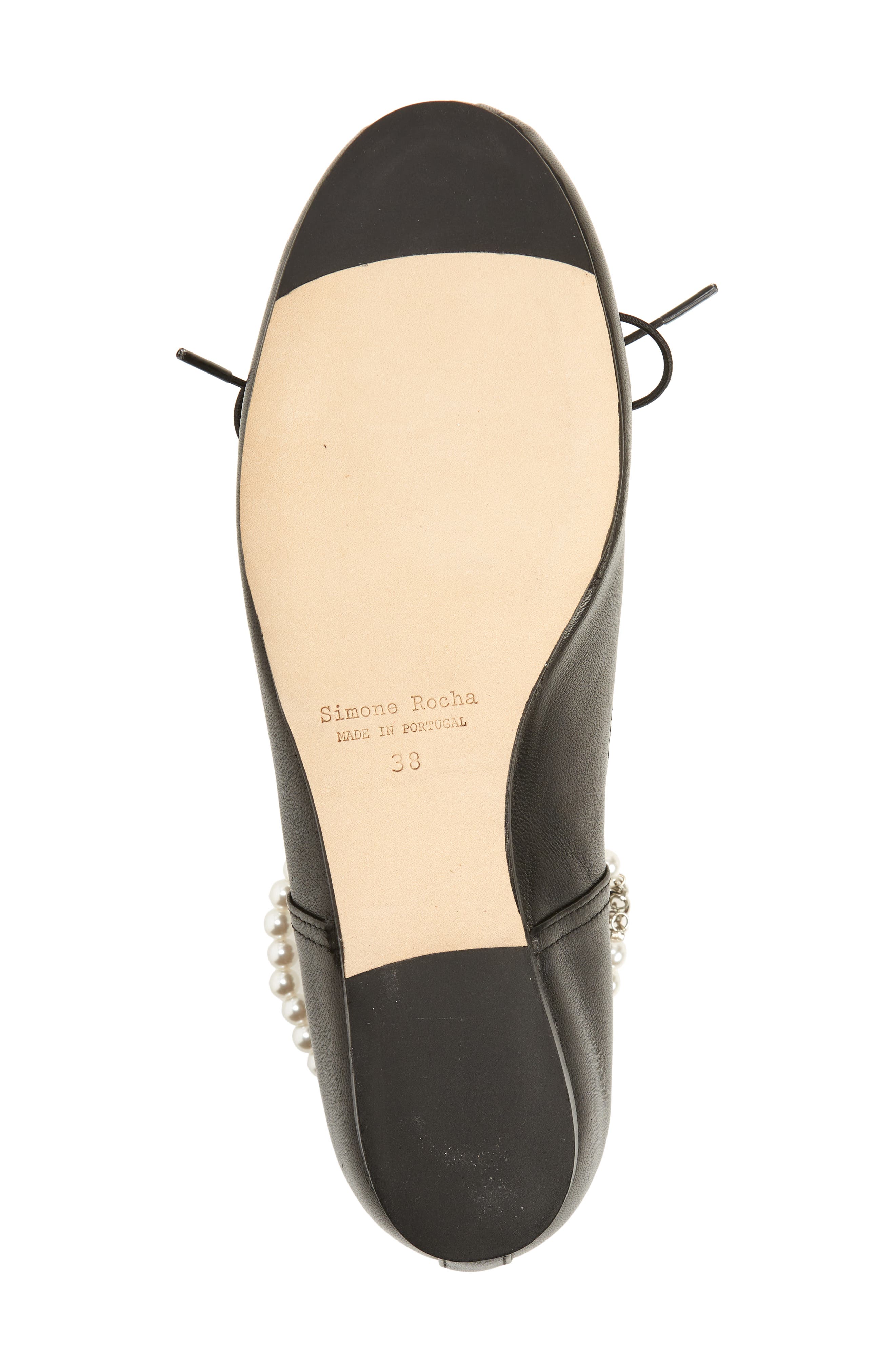 Simone Rocha Pleated Ballerina Flats, Alternate, color, 