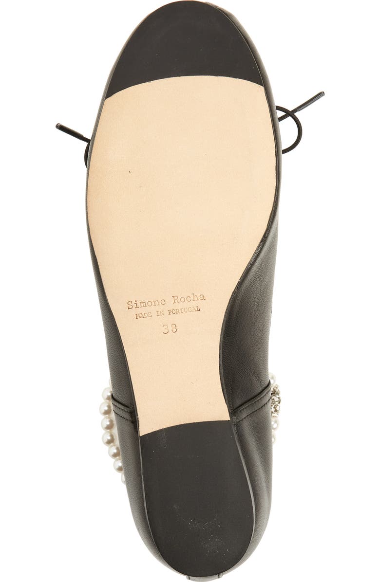 Simone Rocha Pleated Ballerina Flats, Alternate, color,