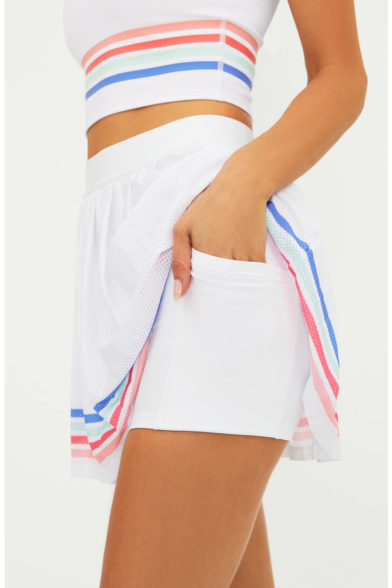 Irina Pleated Tennis Skort, Alternate, color, BRIGHT WHITE HORIZON