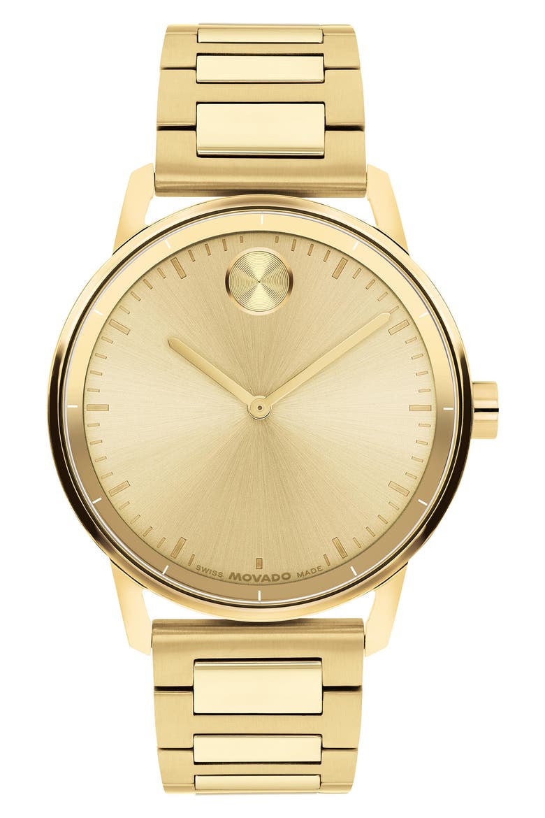 Bold Echo Bracelet Watch, 40mm, Main, color, GOLD
