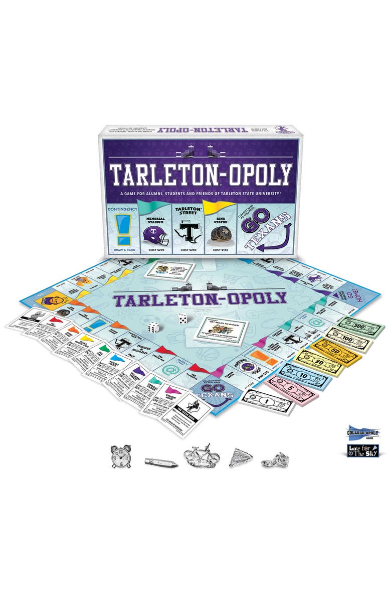 Late for the Sky University Tarletonopoly Monopoly Board Game, Alternate, color, Multicolored