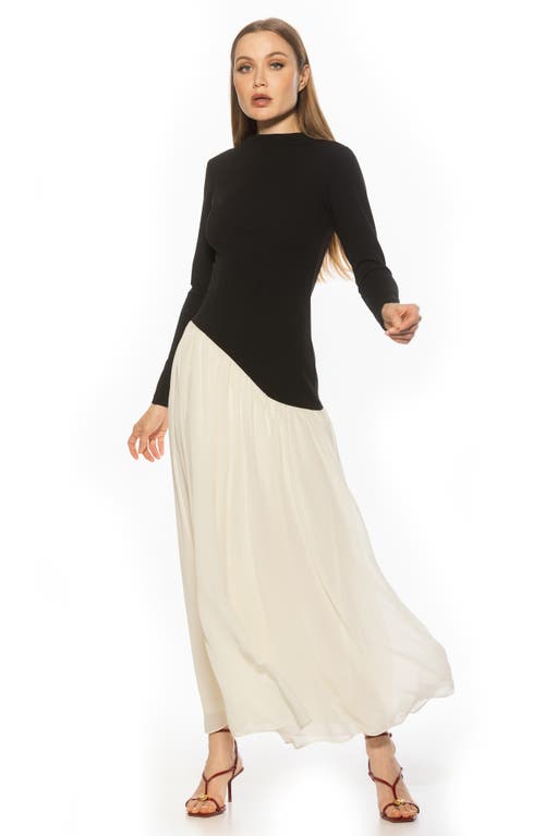 Alexia Admor Dakota Long Sleeve Gown In Multi