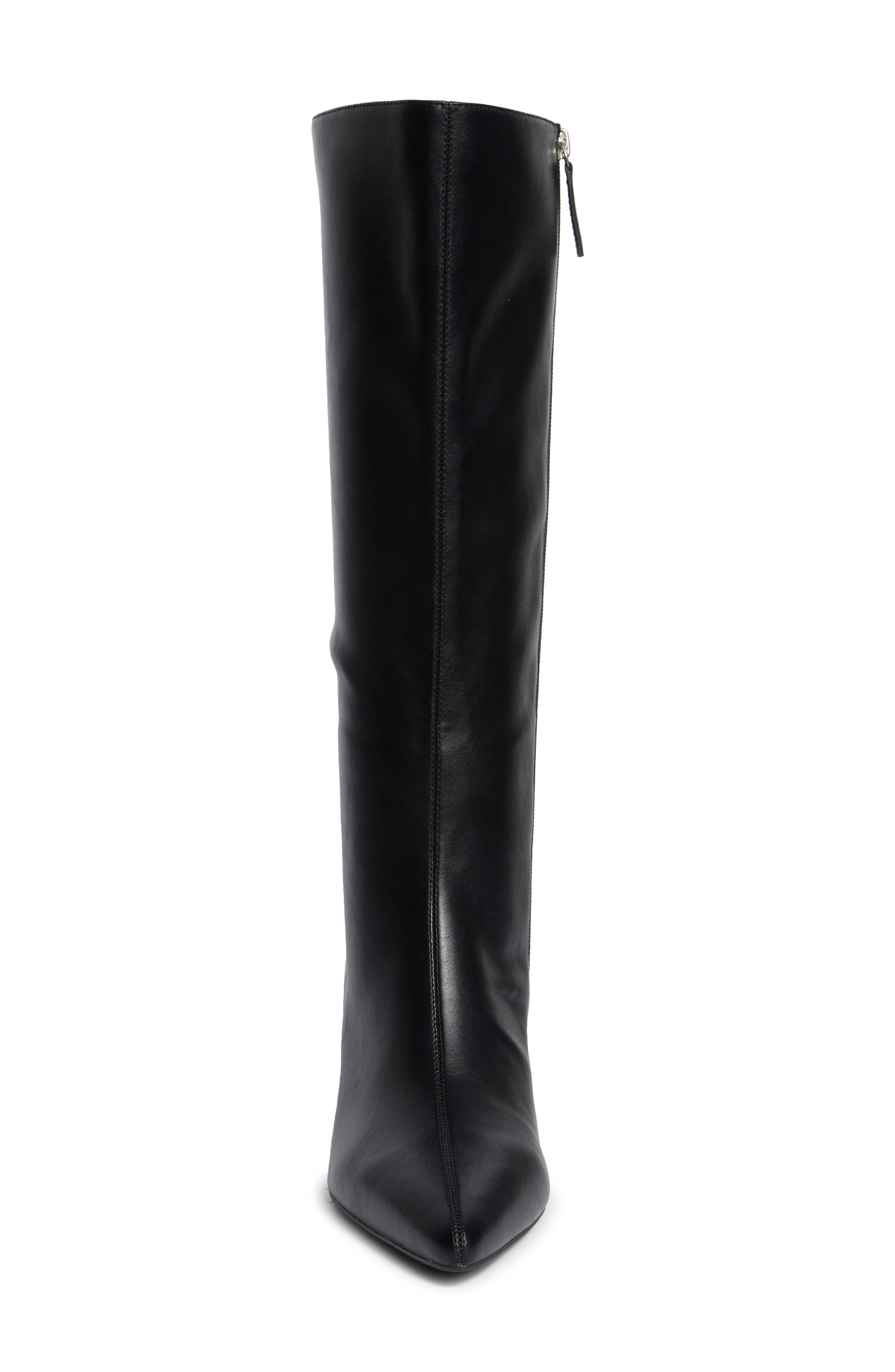 Vesper Faux Leather Tall Boot, Alternate, color, BLACK