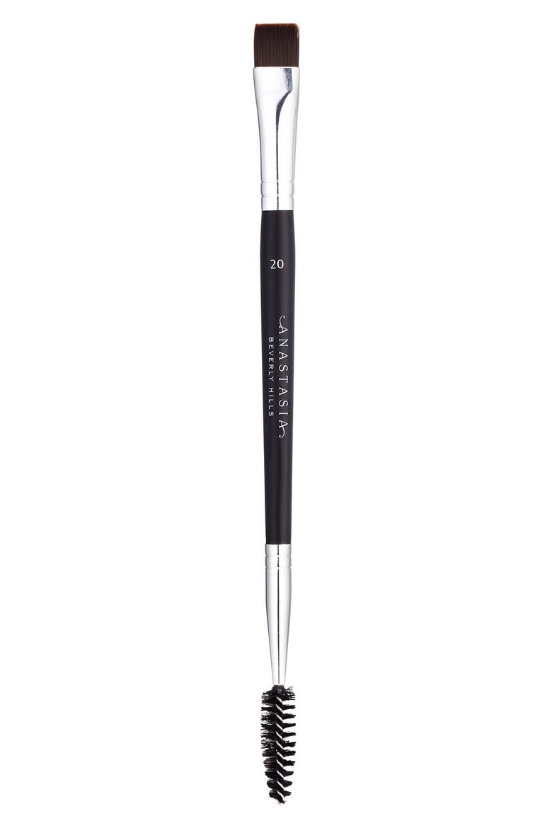 #20 Dual Ended Brow & Eyeliner Brush, Main, color, NO COLOR
