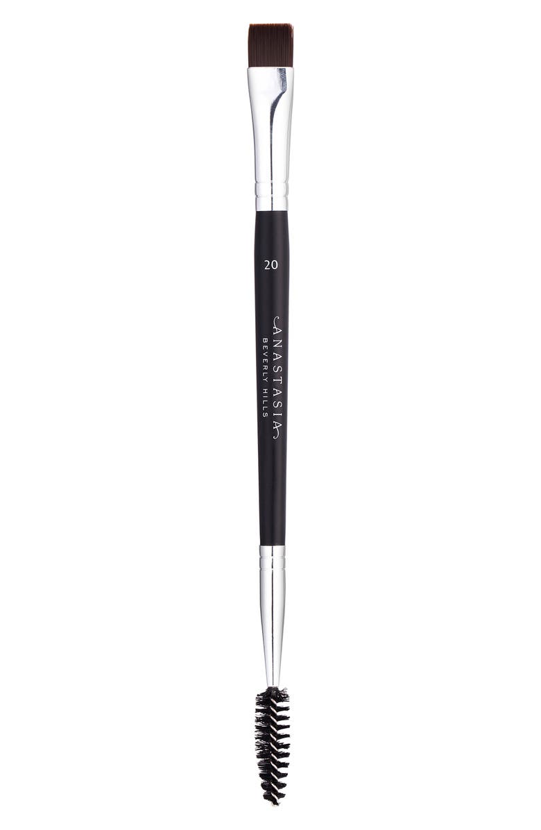 Anastasia Beverly Hills #20 Dual Ended Brow & Eyeliner Brush, Main, color,