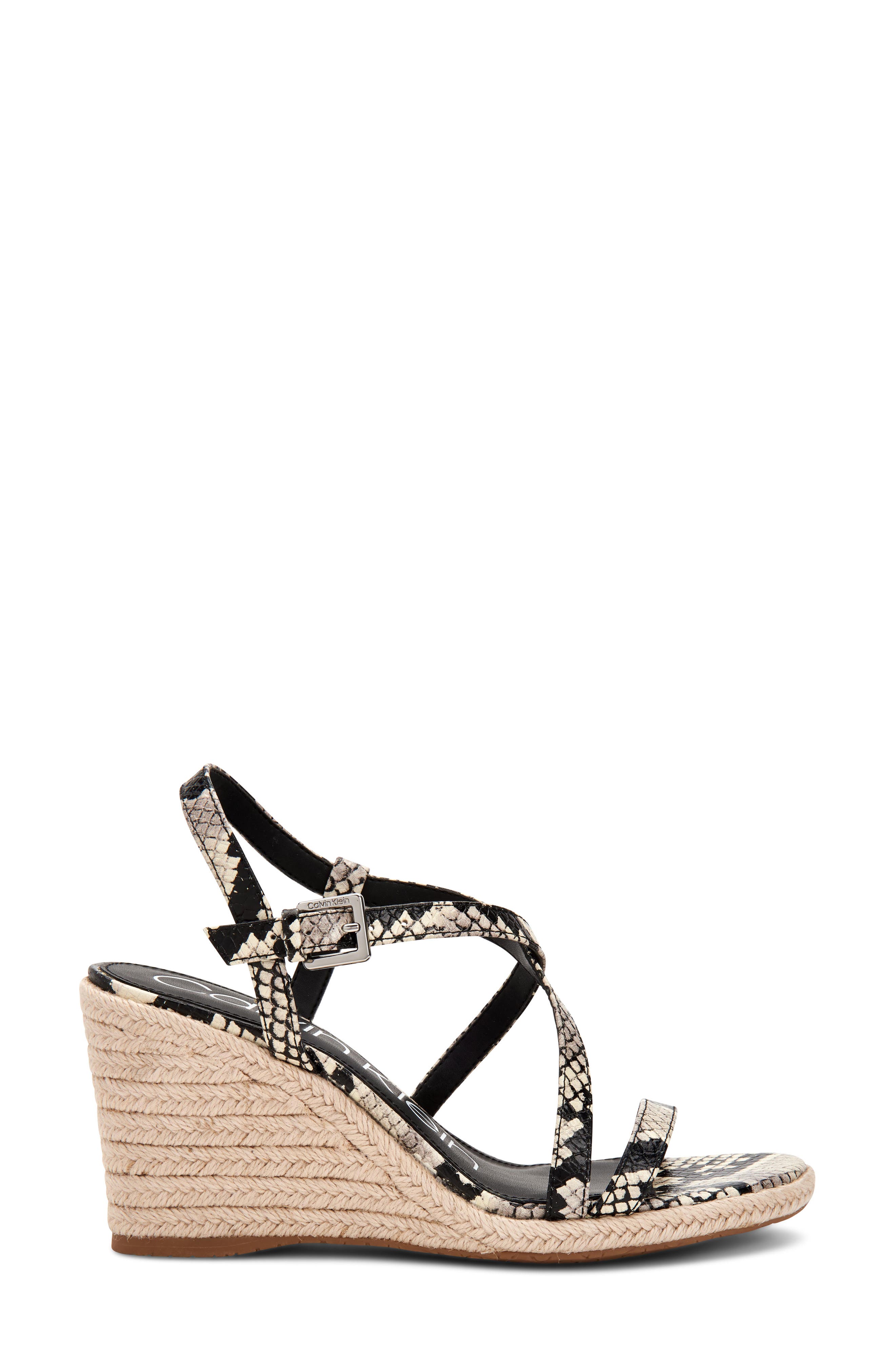 Bellemine Espadrille Wedge Sandal, Alternate, color, SNAKE PRINT LEATHER