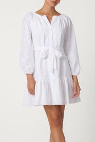Shoshanna Classic Cotton Eylet Andi Dress