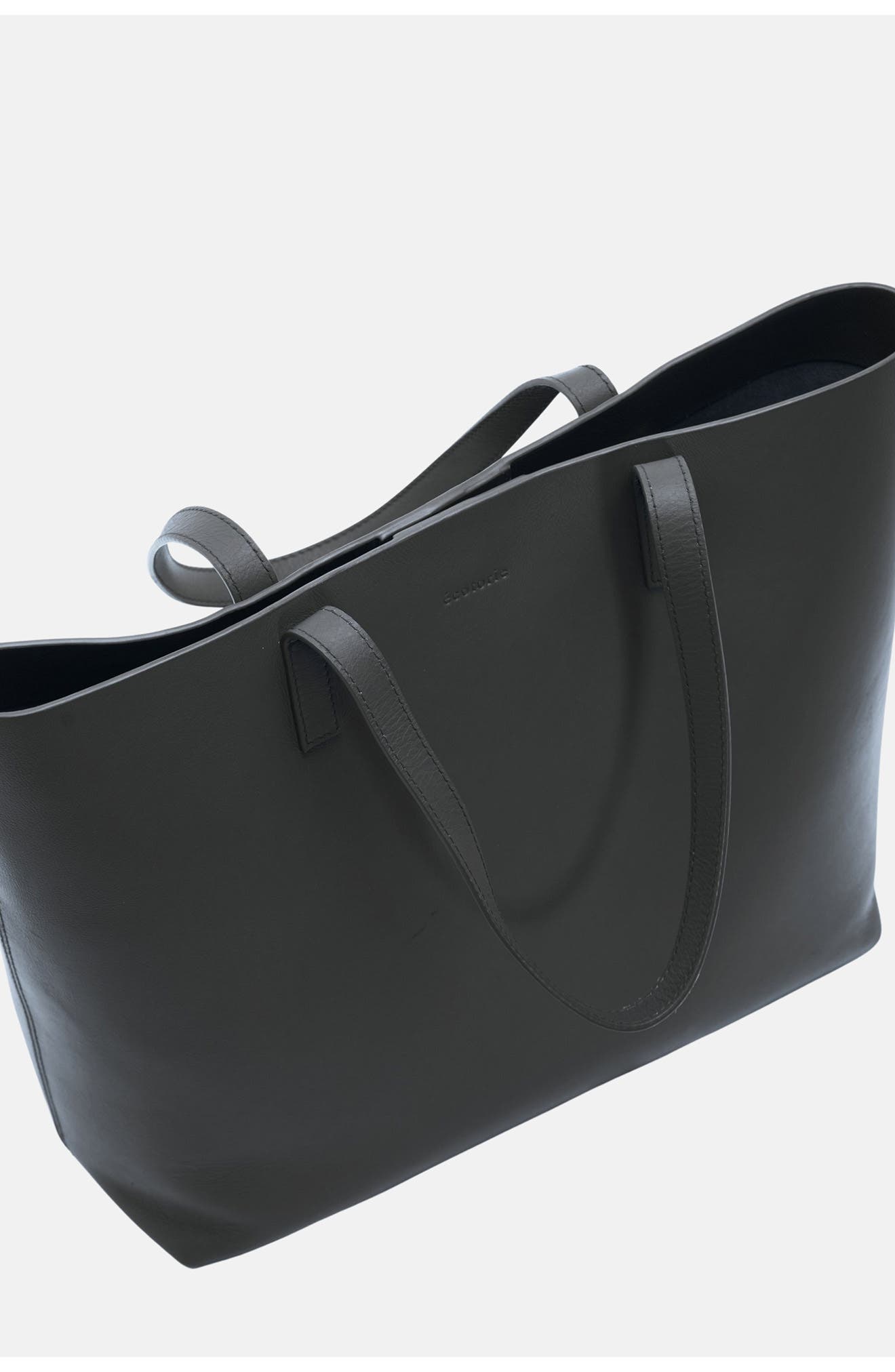 Ecotorie Agatha Leather Tote, Alternate, color, Black