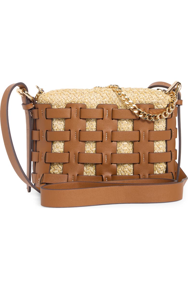 Dolce Vita Cassis Faux Leather Crossbody Bag, Alternate, color, Saddle