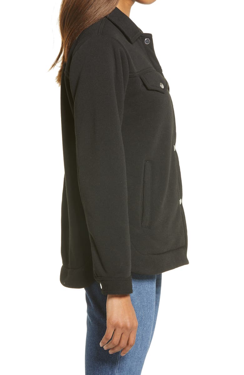 French Connection Sweatshirt Jacket, Alternate, color, 