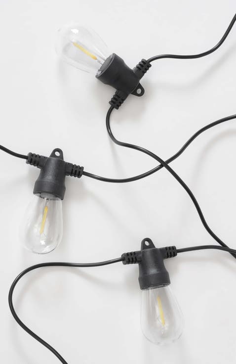 27 ft, 12‑light Solar‑powered Heavy Duty Led Outdoor String Lights, Weatherproof And Shatterproof Bulbs