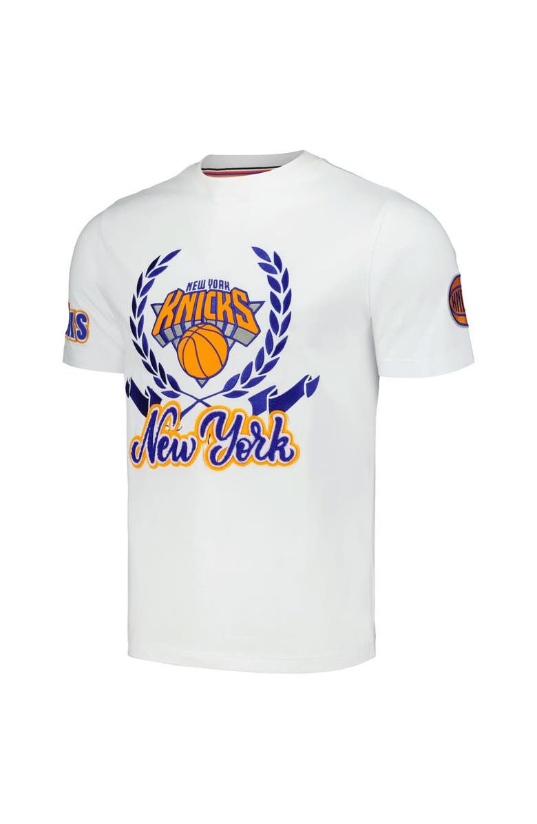 FISLL Unisex FISLL White New York Knicks Heritage Crest T-Shirt, Alternate, color, 