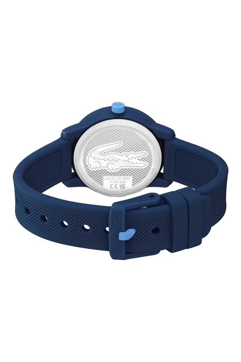Kids' 12.12 Silicone Strap Watch, 33mm, Alternate, color, NAVY