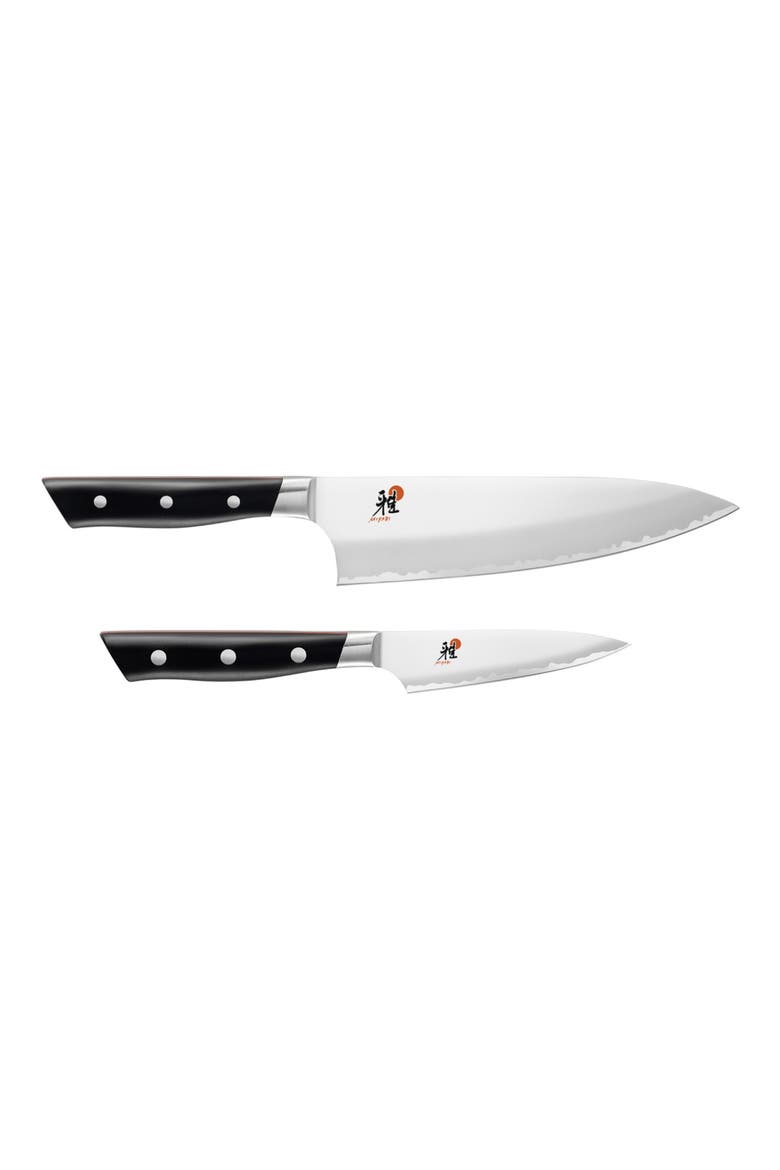 MIYABI Evolution 2-Piece Knife Set, Main, color, STAINLESS STEEL