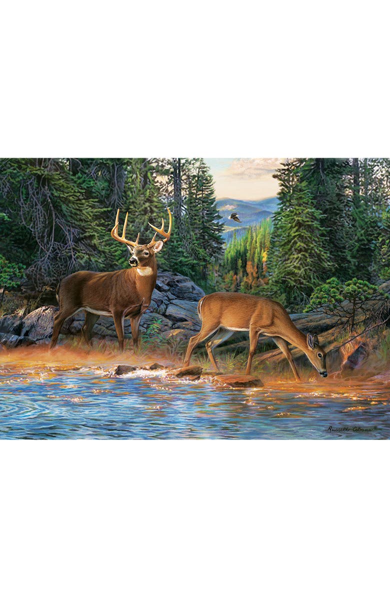 Cobble Hill The River's Edge High Quality Jigsaw 1000 Piece Puzzle, Alternate, color, Multicolored