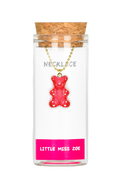 Little Miss Zoe Gummy Bear Charm Necklace in Gift Bottle