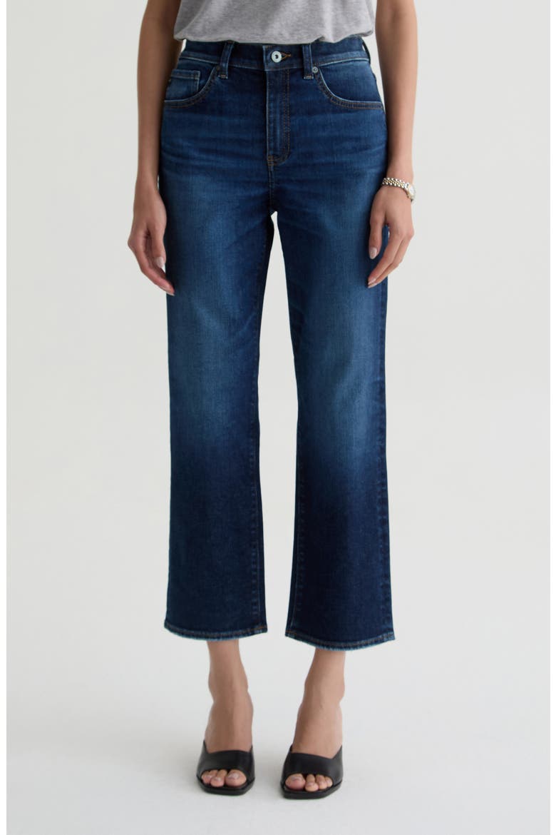 Brinley Mid Rise Crop Straight Leg Jeans, Main, color, OUTSPOKEN