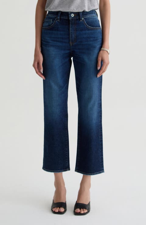 Brinley Mid Rise Crop Straight Leg Jeans (Outspoken)
