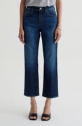 AG Brinley Mid Rise Crop Straight Leg Jeans