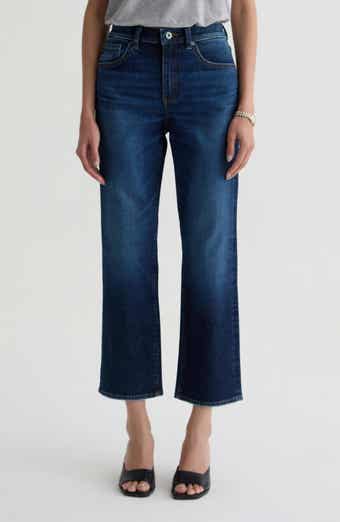 Brinley Mid Rise Crop Straight Leg Jeans