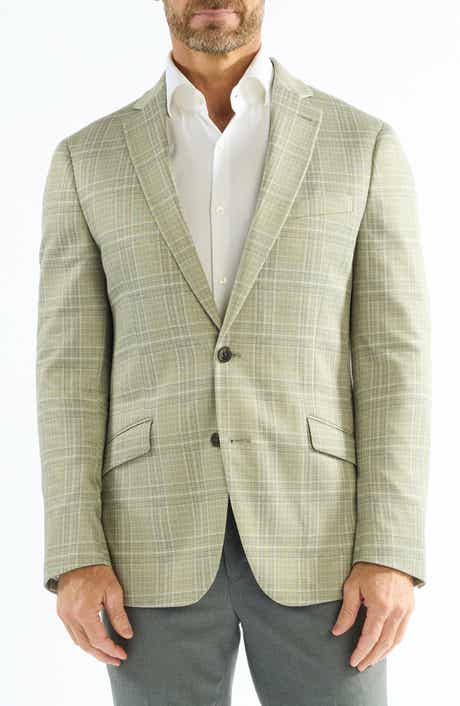 SAVILE ROW CO Plaid Knit Sport Coat
