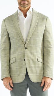 SAVILE ROW CO Plaid Knit Sport Coat