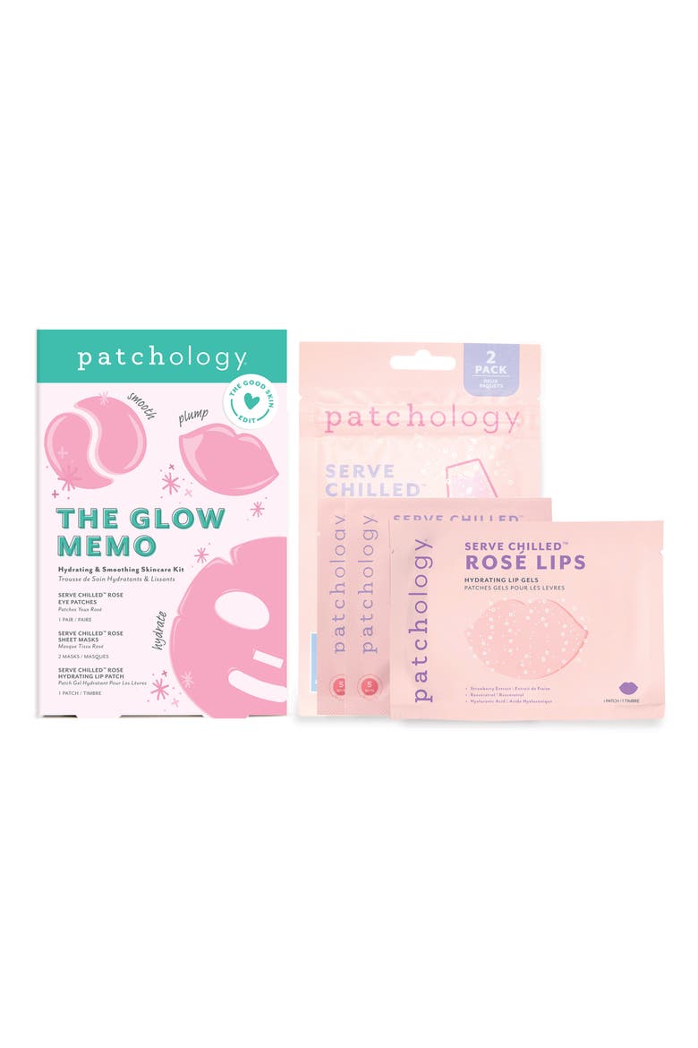 The Glow Memo Hydrating & Smoothing Skincare Kit, Main, color, NO COLOR