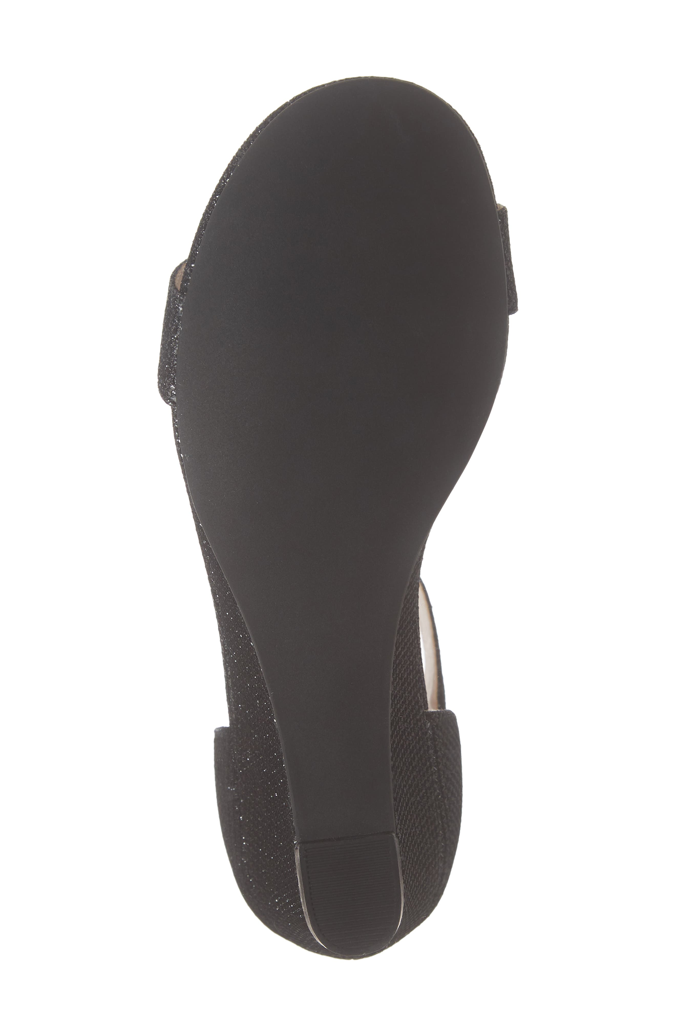 1901 Cora Glitter Wedge Sandal, Alternate, color, 