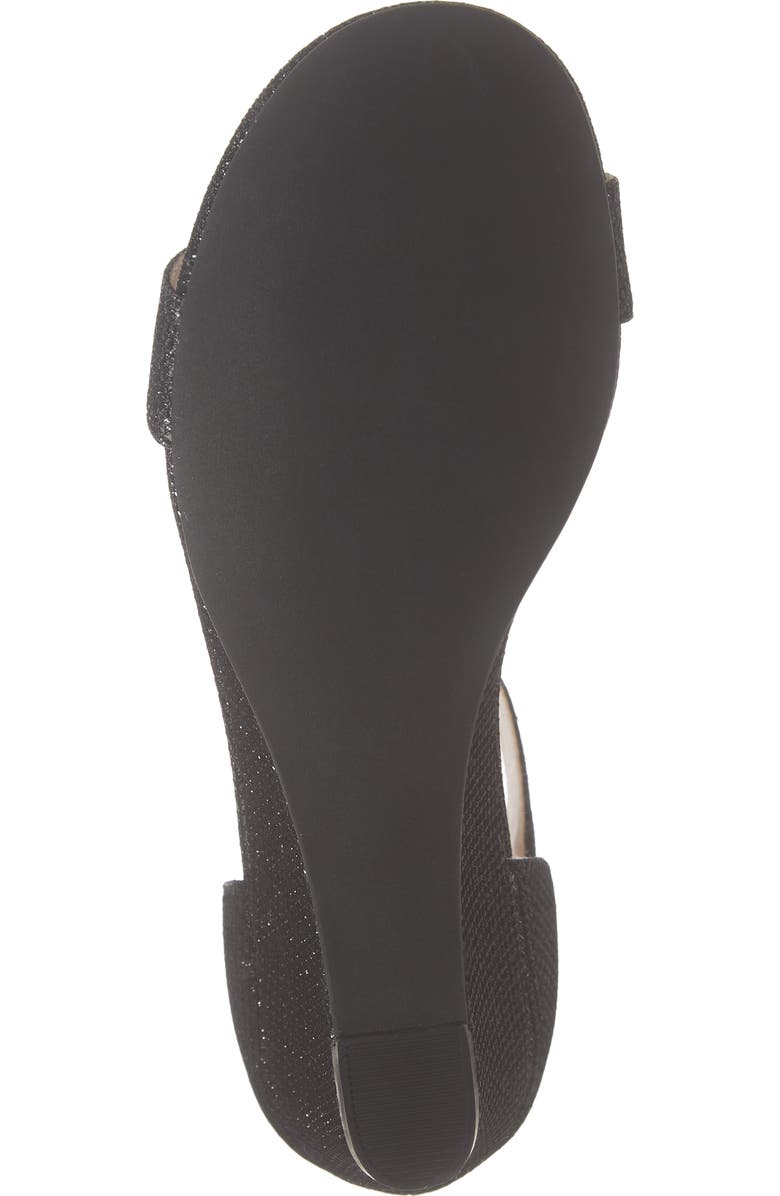 1901 Cora Glitter Wedge Sandal, Alternate, color,