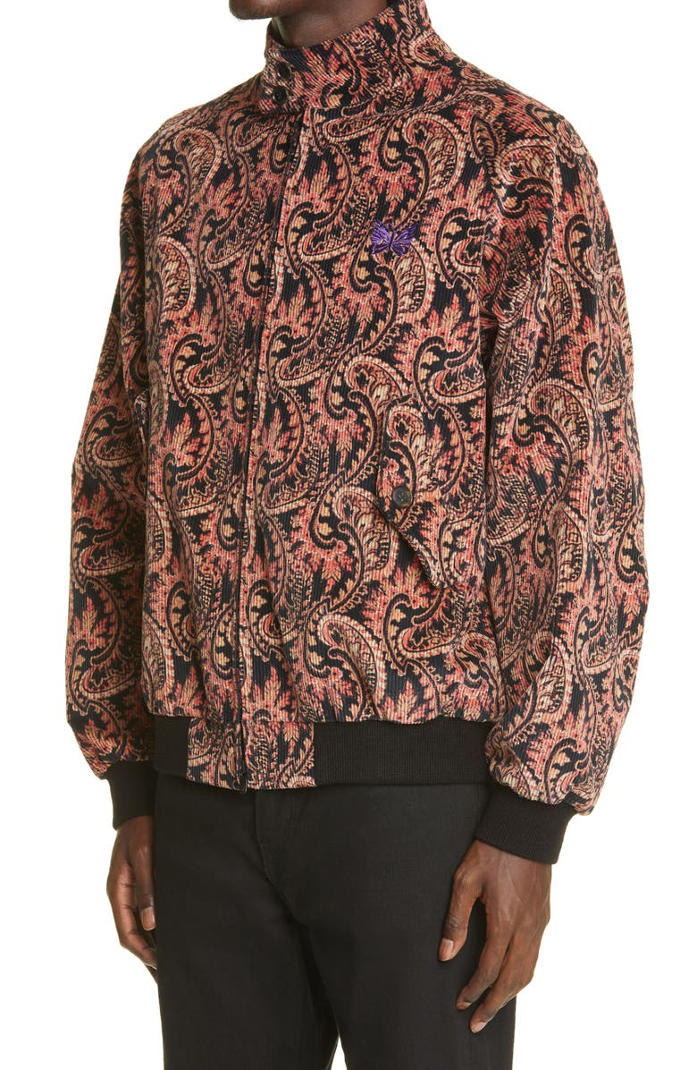 Baracuta x Needles G9 Paisley Corduroy Bomber Jacket, Alternate, color,