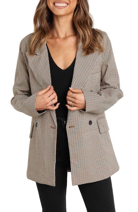 Juliette Check Double Breasted Blazer