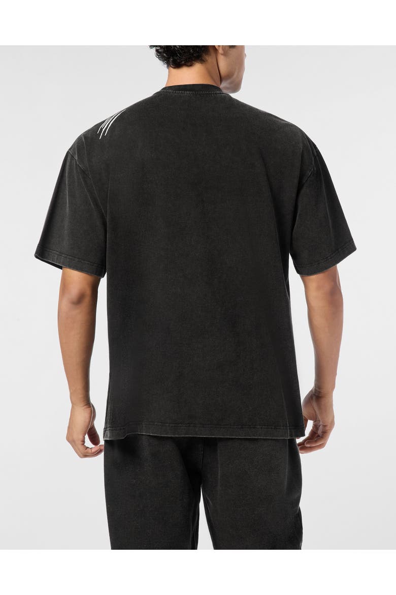 T-Shirt Round Neck Men, Alternate, color, black