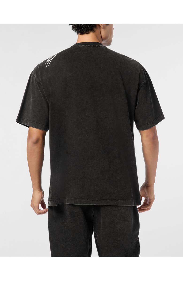PLEIN SPORT Cotton Round Neck T-Shirt Cold Dye, Alternate, color, Black