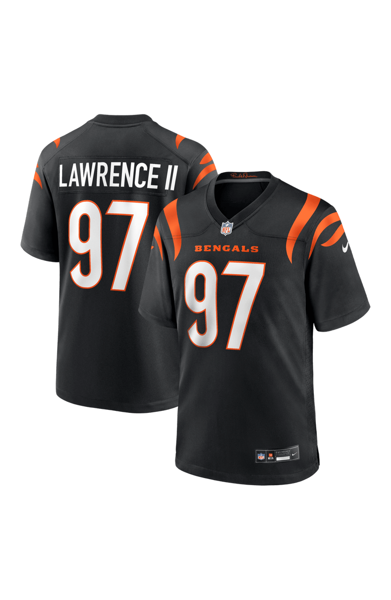 Nike Men's Nike Dexter Lawrence II Black Cincinnati Bengals Game Jersey, Main, color, Black