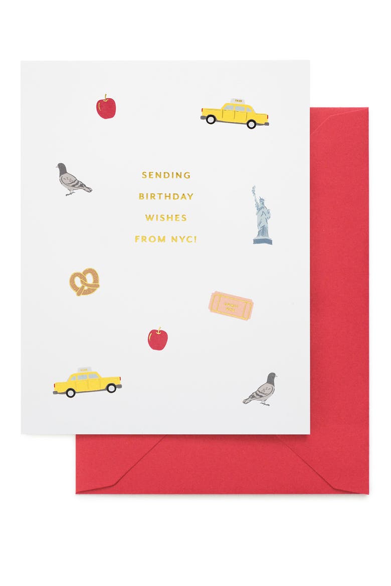 Birthday Wishes from NYC Greeting Card, Main, color, NO COLOR
