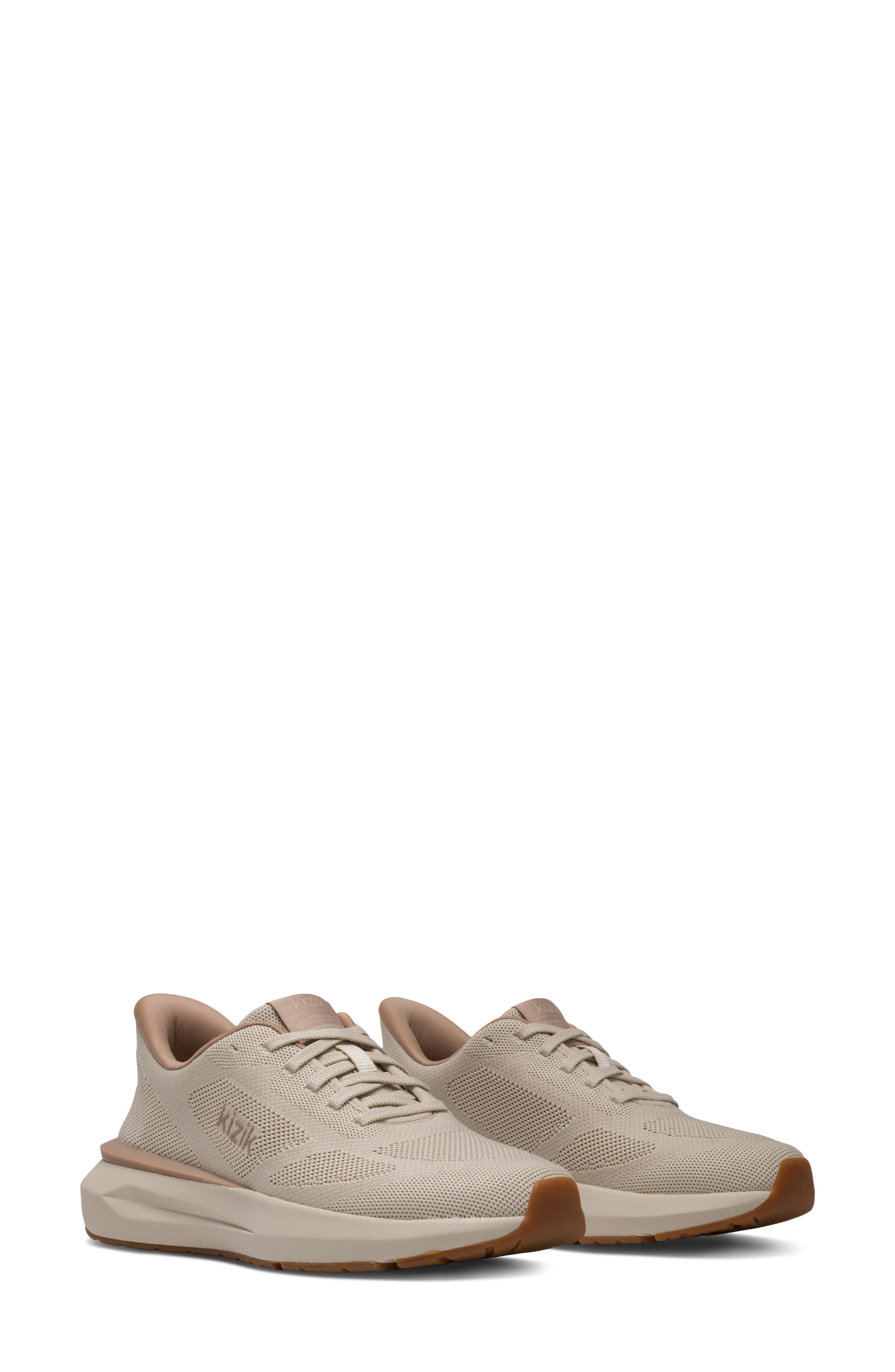 Kizik Athens 2 Knit Sneaker, Main, color, Oatmeal/ Warm Taupe