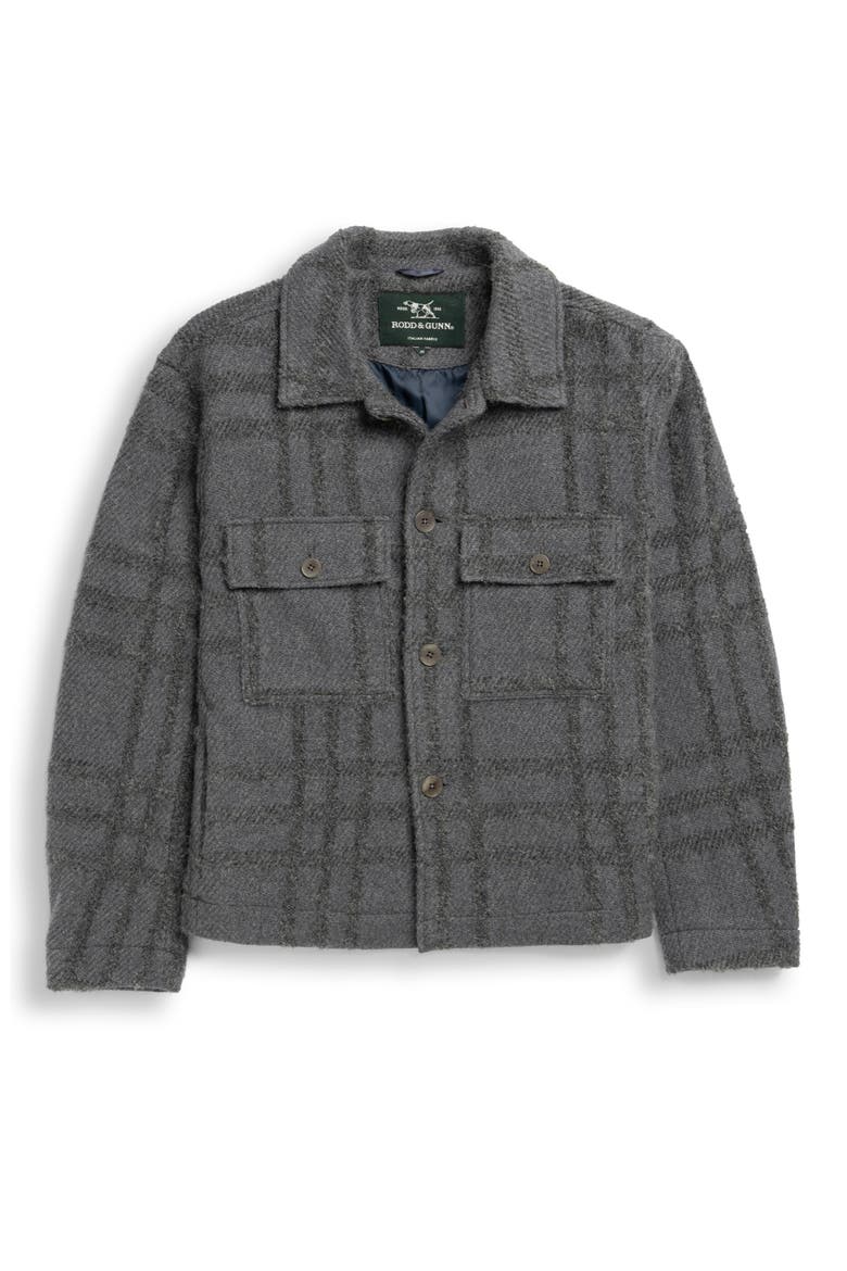 Lake Charles Wool Blend Trucker Jacket, Alternate, color, STEEL