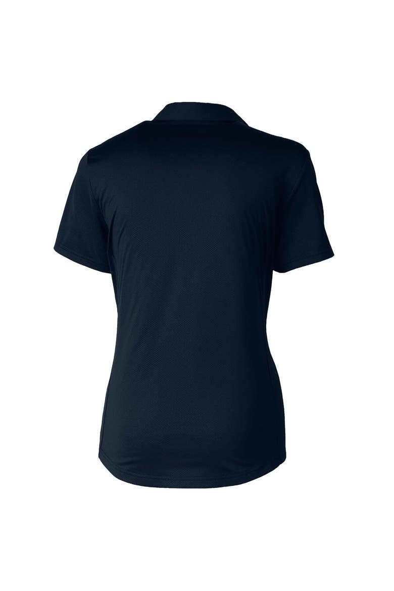 Women's Cutter & Buck Navy Miami Dolphins Americana Prospect Textured Stretch Polo, Alternate, color, Navy