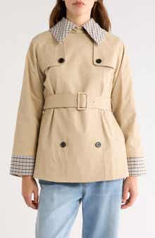 Lucien Belted Crop Trench Coat